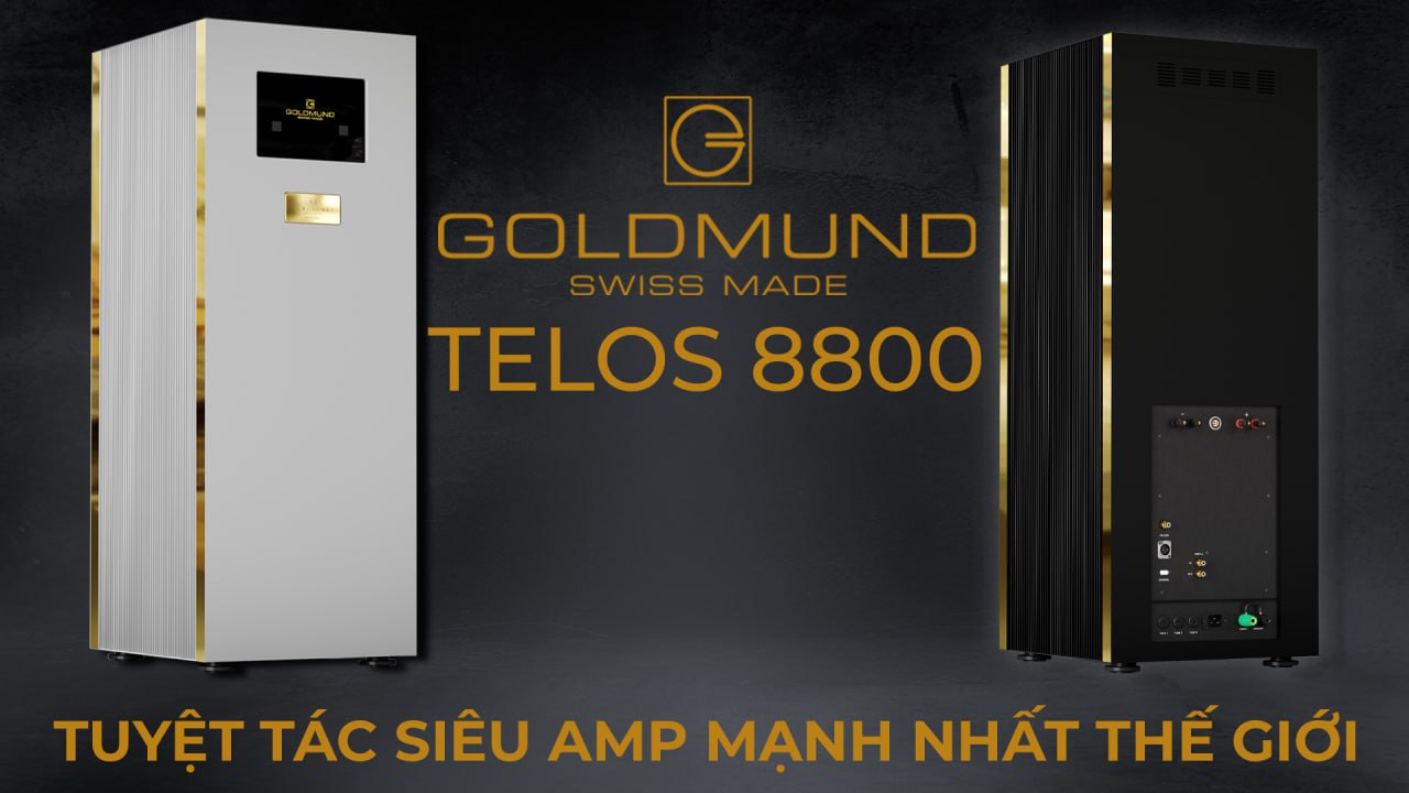 Goldmund Telos 8800 - Siêu phẩm Power Amplifier Class AB mạnh nhất thế ...
